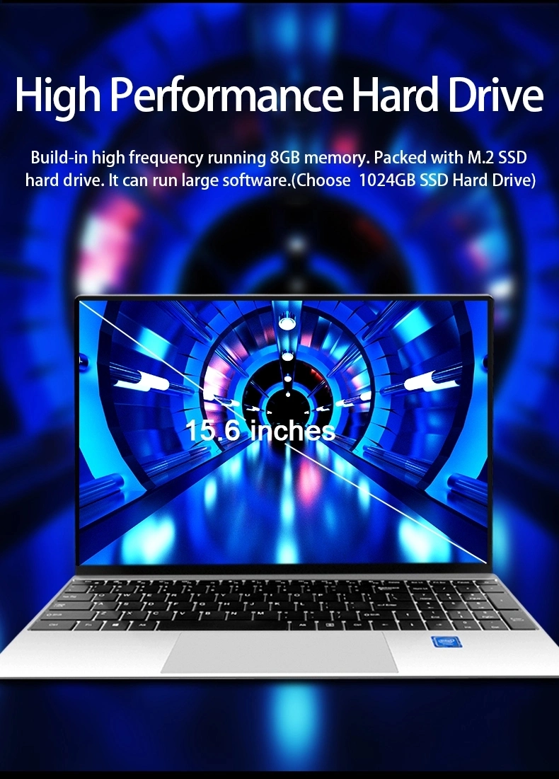 Customization Laptop 15.6 Inch Hot Selling Notebook Students Notebook Netbook Light Laptop SSD Laptop