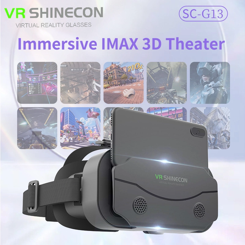 2023 New Style Vr Cardboard Virtual Reality Box Smart Videos 3D Vr Glasses Immersive Experience Vr Headset with Headphone