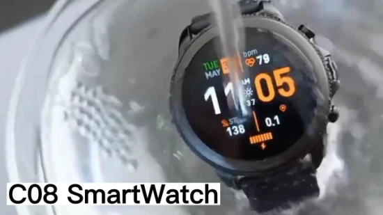 Simba C08 Fashion Herrenuhr Sportuhr Musik abspielen Bluetooth Anruf Fitness Gesundheitsüberwachung Smartwatch