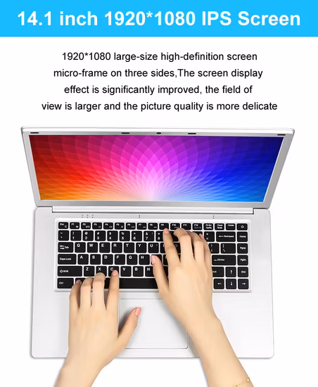 14,1 Intel Laptop CPU 8 GB RAM 128 GB 512 GB 256 GB 1 TB Festplatte Lokale Sprachtastatur Win11 Notebook-Computer Laptops