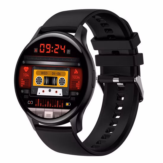 Kronus Neue 1,43-Zoll-AMOLED-Bildschirm Bluetooth-Anruf IP68 wasserdichte Smartwatch